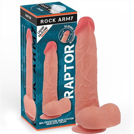 Rockarmy Raptor - Dildo Ultra Realistico in Silicone Liquido 24 Cm