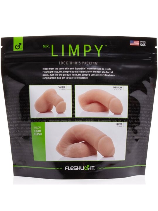 Mr. Limpy Fleshlight - Dildo con Testicoli in Silicone Taglia Piccola