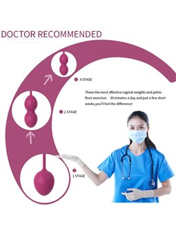 Armony Anabiosis - Vaginal Kegel Balls 3 Levels Bordeaux