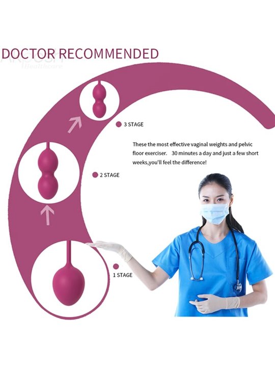 Armony Anabiosis - Vaginal Kegel Balls 3 Levels Bordeaux