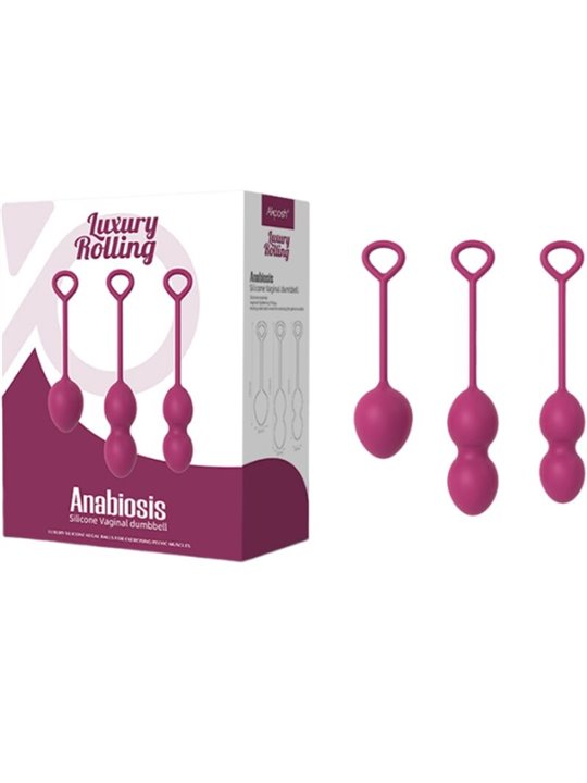 Armony Anabiosis - Vaginal Kegel Balls 3 Levels Bordeaux