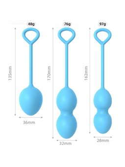 Armony Anabiosis - Sfere Vaginali Palline di Kegel 3 Livelli Blu