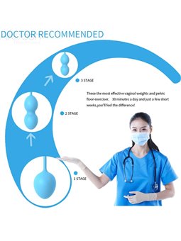 Armony Anabiosis - Vaginal Kegel Balls 3 Levels Blue