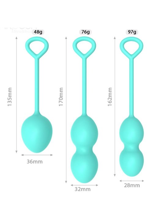 Armony Anabiosis - Vaginal Kegel Balls 3 Levels Green