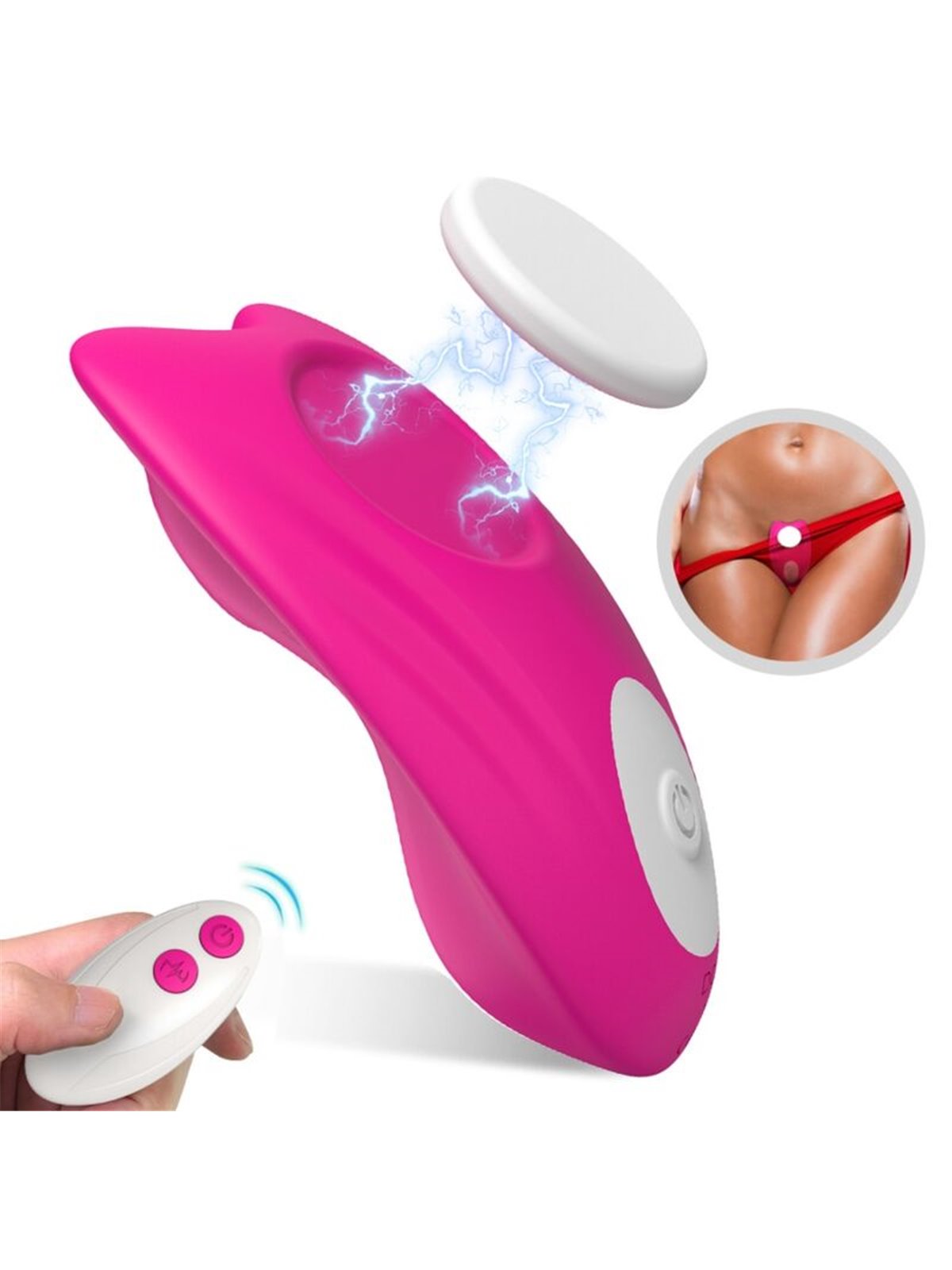 Armony Butterfly - Vibratore Panty Rosa con Telecomando e Mutandina