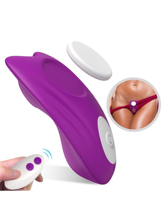 Armony Butterfly - Vibratore Panty Viola con Telecomando e Mutandina