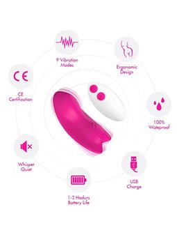 Armony Butterfly - Vibratore Panty Viola con Telecomando e Mutandina