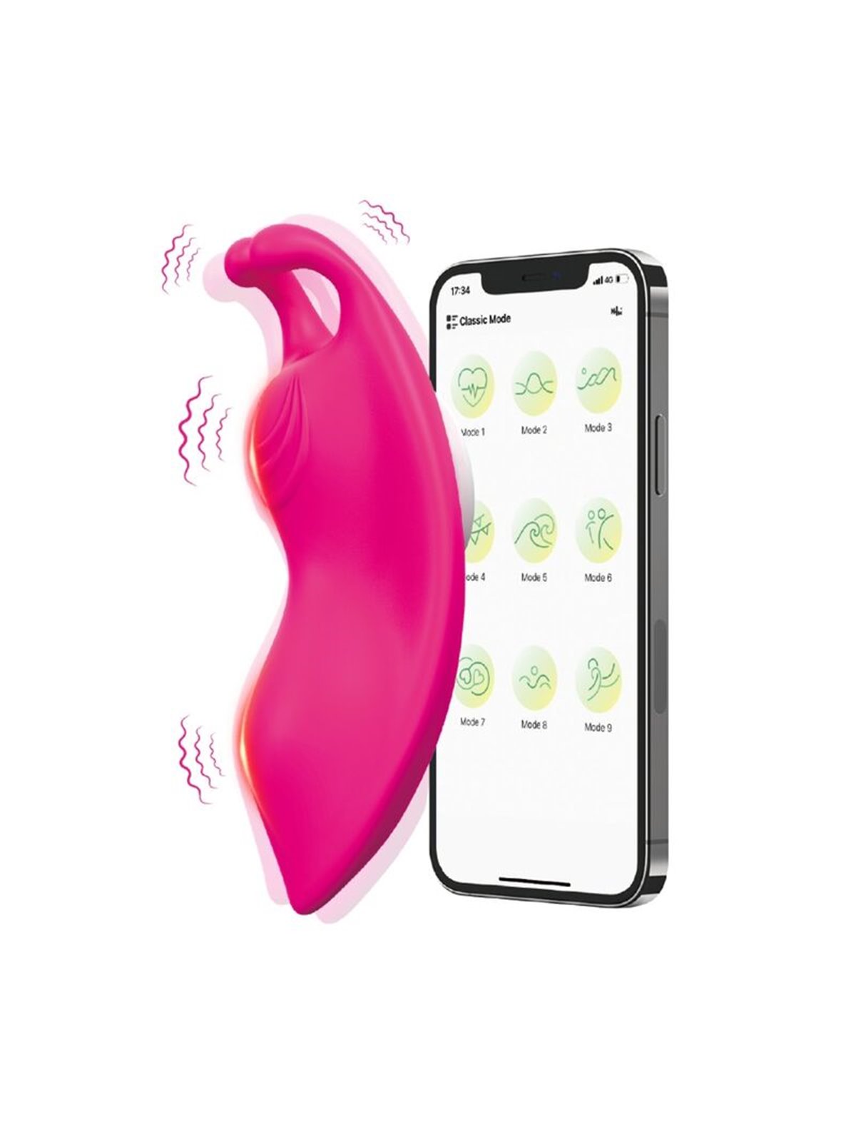 Armony Honeybee - Fuchsia Panty Vibrator with Panty and Free App