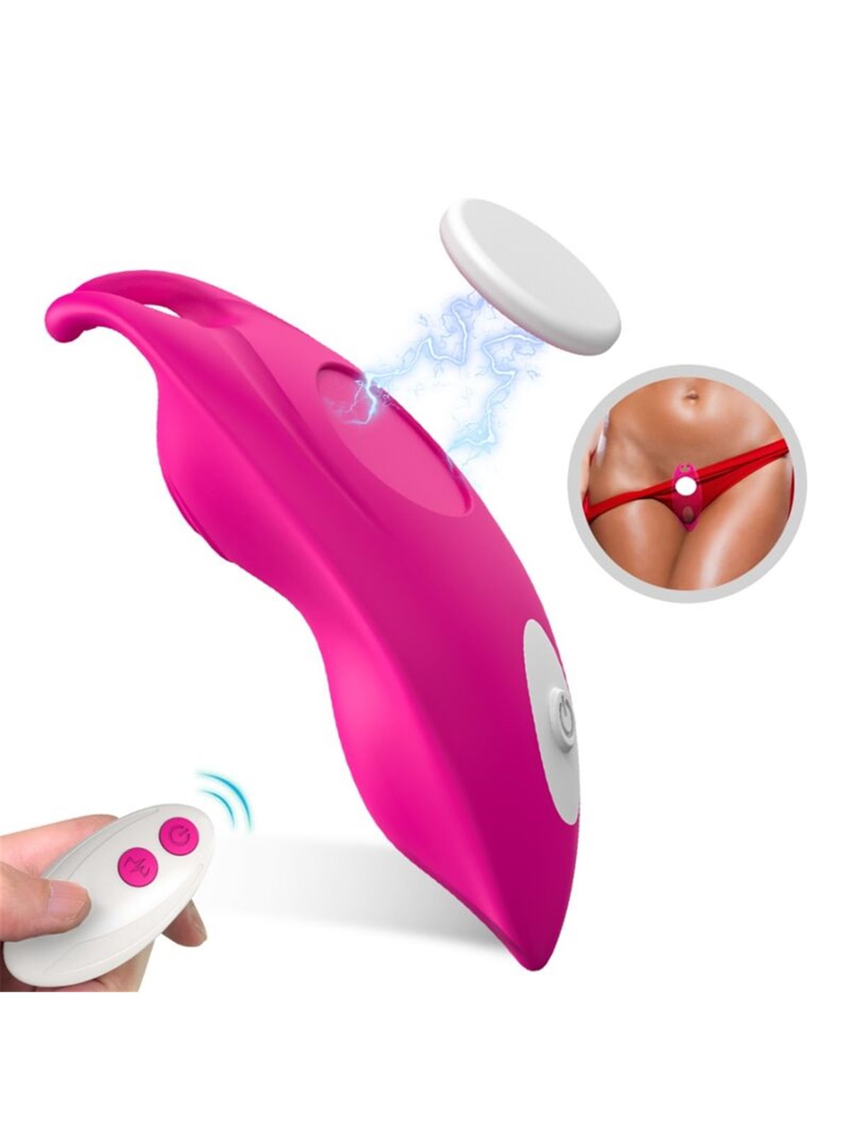 Armony Honeybee - Fuchsia Panty Vibrator with Remote Control and Pantie