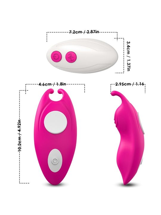 Armony Honeybee - Fuchsia Panty Vibrator with Remote Control and Pantie