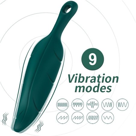 Armony - Green Leaf Shaped Silicone Stimulator and Vibrator