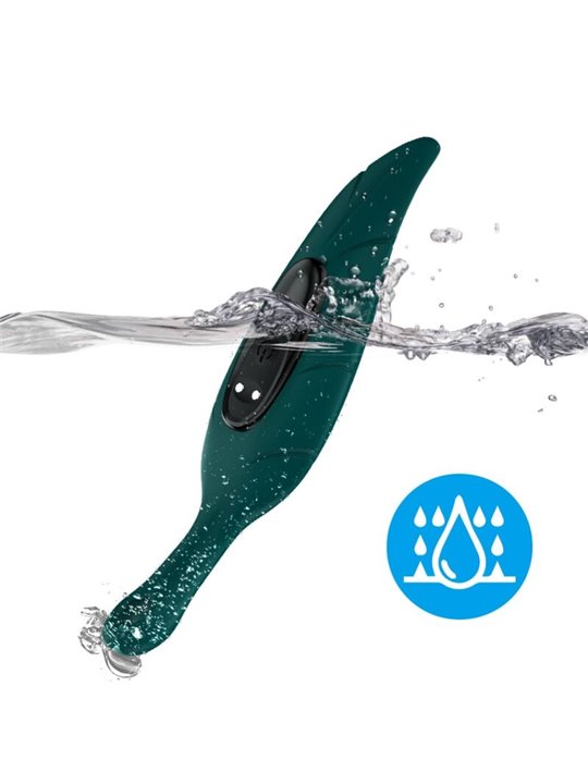 Armony - Stimolatore e Vibratore in Silicone a Forma di Foglia Verde