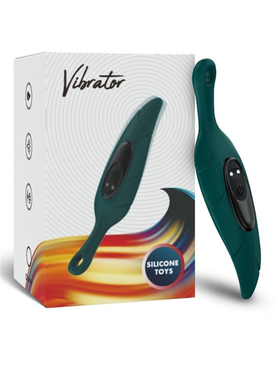 Armony - Stimolatore e Vibratore in Silicone a Forma di Foglia Verde
