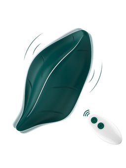 Armony - Stimolatore e Vibratore a Forma di Foglia Verde con Telecomando