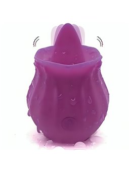 Armony Fig - Purple Silicone Tongue Stimulator Vibrator