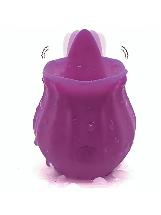 Armony Fig - Purple Silicone Tongue Stimulator Vibrator