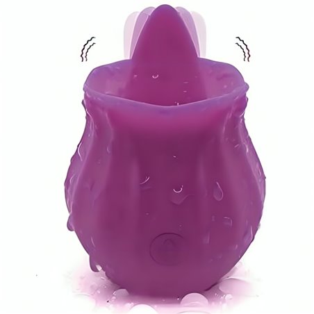 Armony Fig - Purple Silicone Tongue Stimulator Vibrator