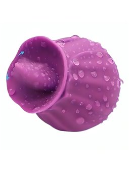 Armony Fig - Purple Silicone Tongue Stimulator Vibrator