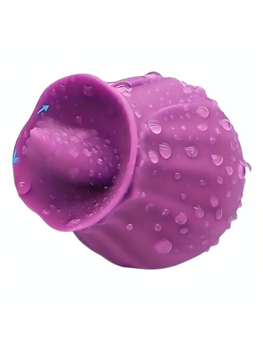 Armony Fig - Purple Silicone Tongue Stimulator Vibrator