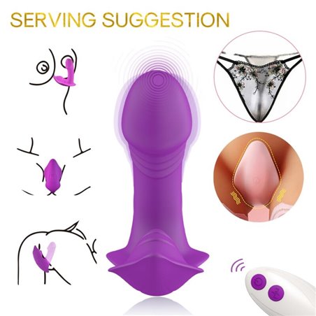 Armony - Vibratore Panty Introducibile in Silicone Viola con Telecomando
