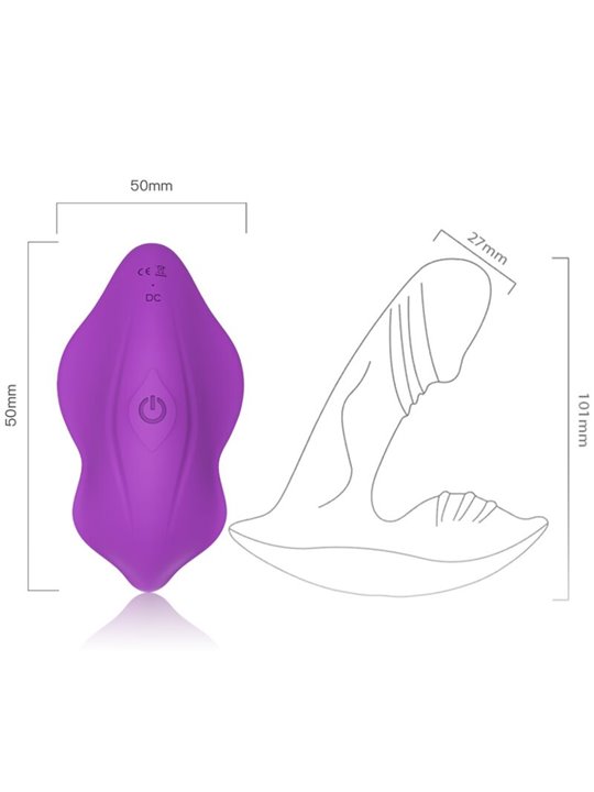 Armony - Vibratore Panty Introducibile in Silicone Viola con Telecomando