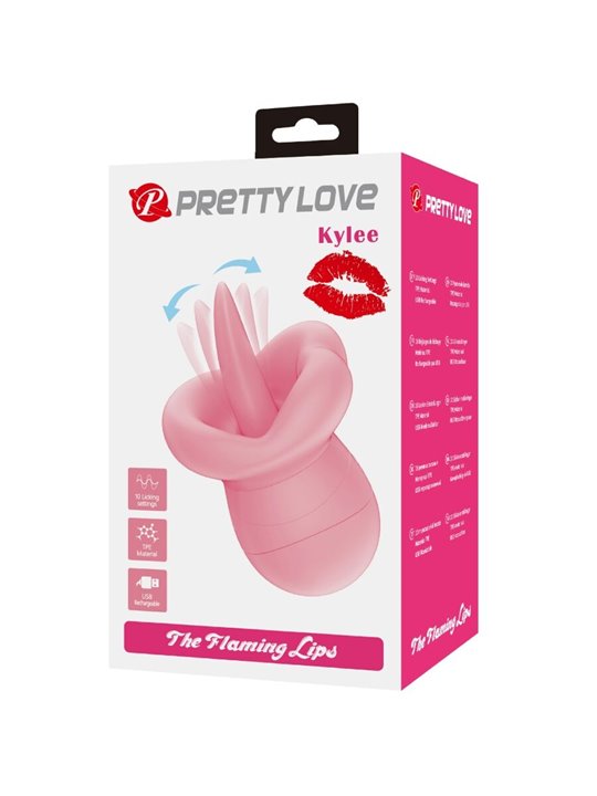 Pretty Love Kylee - Pink Vibrating Tongue Clitoral Stimulator