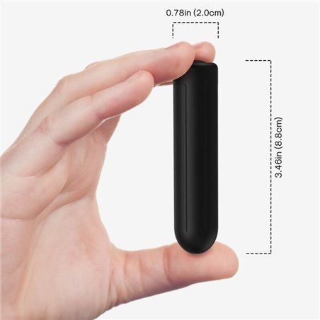 Armony Rocket Bullet - Vibratore Proiettile Nero 2 Cm x 8,8 Cm