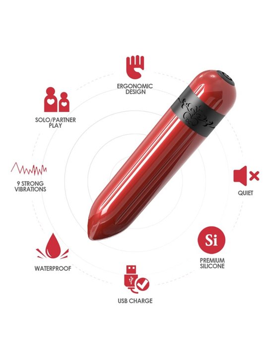 Armony Rocket Bullet - Vibratore Proiettile Fucsia con Telecomando