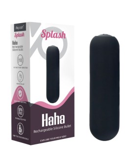 Armony Splash Haha - Silicone Bullet Vibrator 75 x 19 cm Black