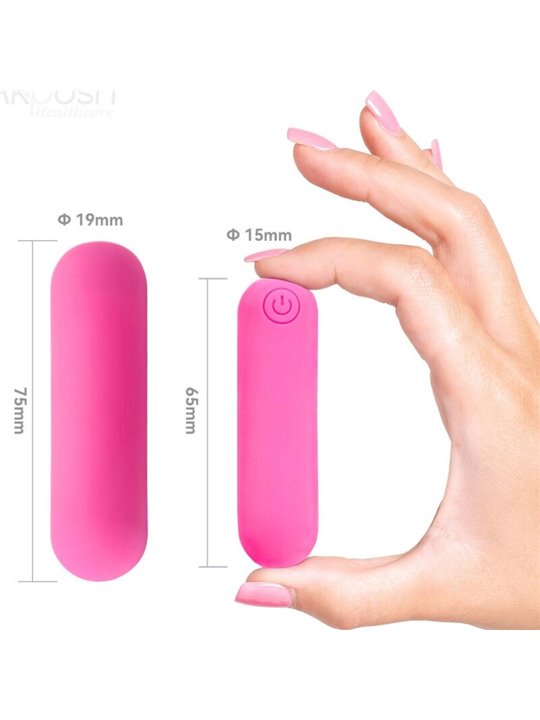 Armony Splash Haha - Vibratore Bullet in Silicone 75 x 19 Cm Rosa