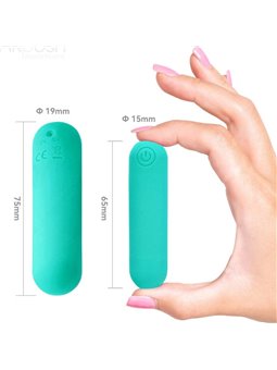Armony Splash Haha - Vibratore Bullet in Silicone 75 x 19 Cm Verde