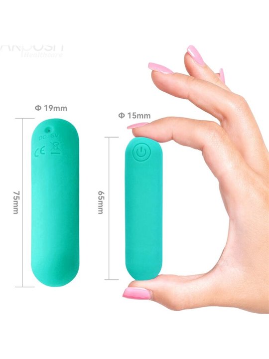 Armony Splash Haha - Silicone Bullet Vibrator 75 x 19 cm Green