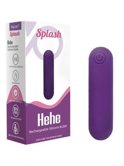 Armony Splash Hehe - Vibratore Bullet in Silicone 65 x 15 Cm Viola