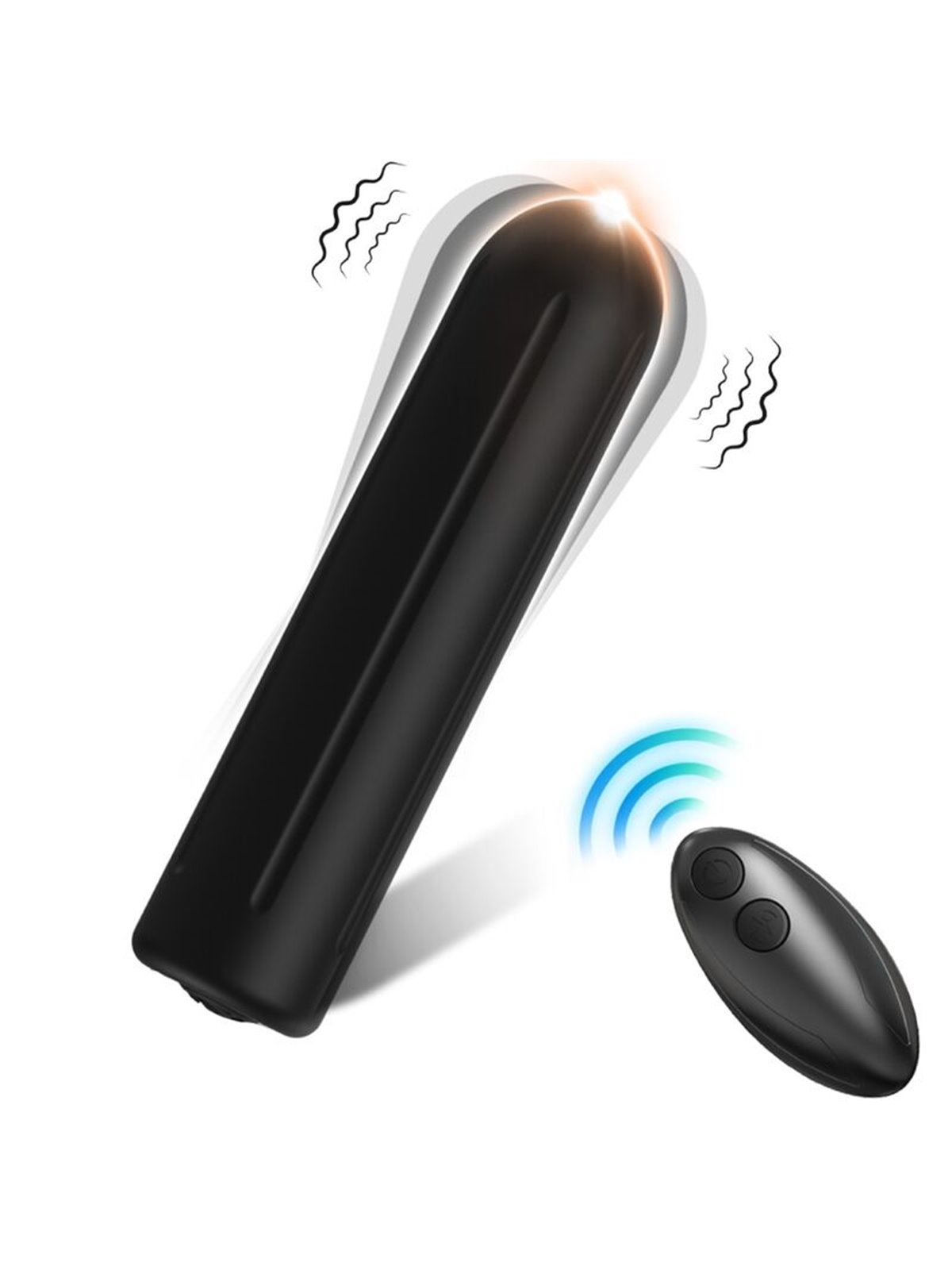Armony Rocket Bullet Vibe - Vibratore Proiettile Nero con Telecomando