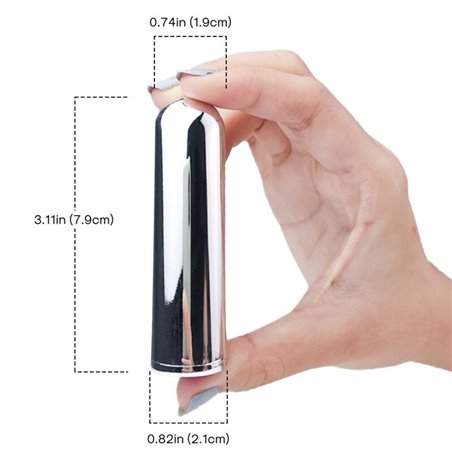 Armony Rocket Bullet Vibrator Silver 2.1 cm x 7.9 cm