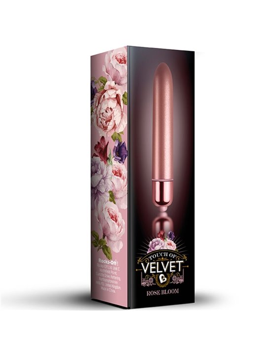 Rocks-Off Touch Of Velvet - Vibratore Proiettile Rosa 9 Cm 10 Velocità
