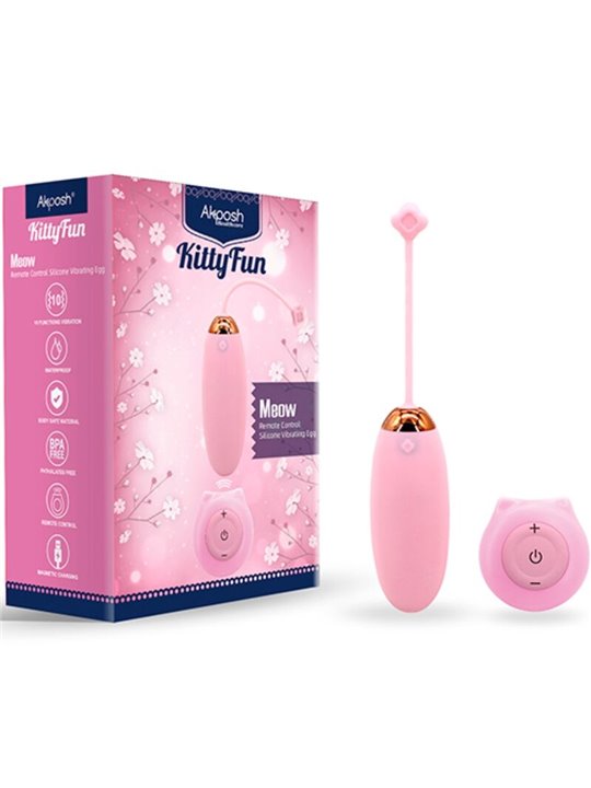 Armony Kitty Fun - Ovetto Vibrante in Silicone Rosa con Telecomando