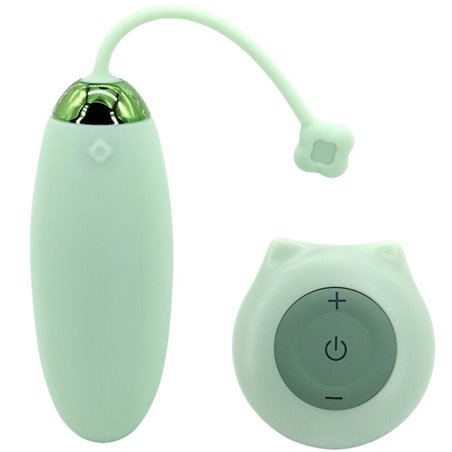 Armony Kitty Fun - Ovetto Vibrante in Silicone Verde con Telecomando