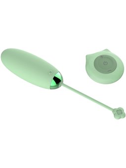 Armony Kitty Fun - Green Silicone Vibrating Egg with Remote Control
