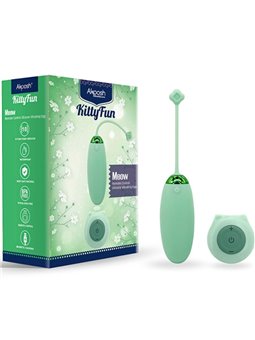 Armony Kitty Fun - Ovetto Vibrante in Silicone Verde con Telecomando