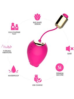Armony Mandala - Ovetto Vibrante in Silicone Fucsia con Telecomando