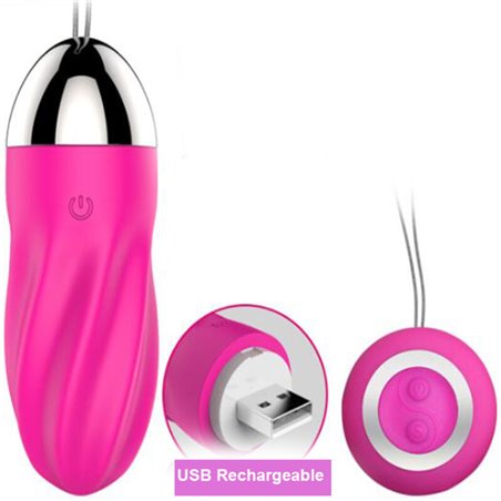 Armony Sweety - Vibrating Silicone Spiral Egg Pink