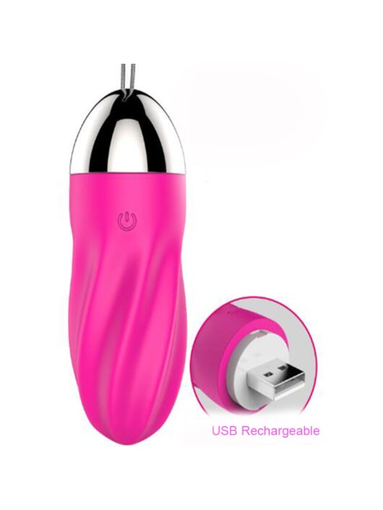 Armony Sweety - Vibrating Silicone Spiral Egg Pink