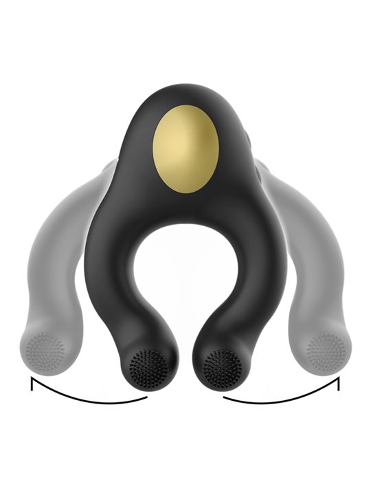 Armony - Vibrating Silicone Phallic Ring with Clitoral Stimulator