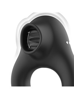 Armony - Vibrating Silicone Phallic Ring with Clitoral Stimulator