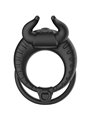 Armony Bull's Passion - Double Vibrating Silicone Phallic Ring Black