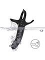 Armony - Vibrating Phallic Sheath with Silicone Phallic Rings Black