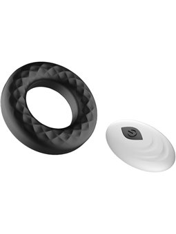 Armony Lord's Love Ring - Black Vibrating Phallic Ring with Remote Control