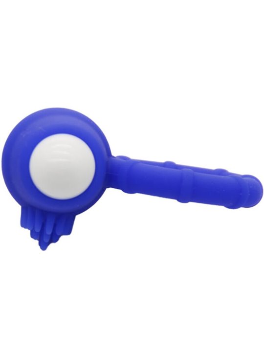 Armony Power O - Vibrating Silicone Phallic Ring Blue