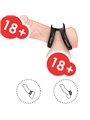 Armony - Double Silicone Phallic Ring Black